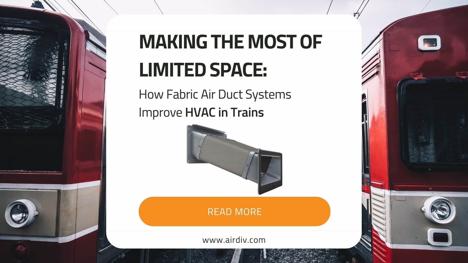 Making the Most of Limited Space: How Fabric Air Ducts Improve HVAC in Trains